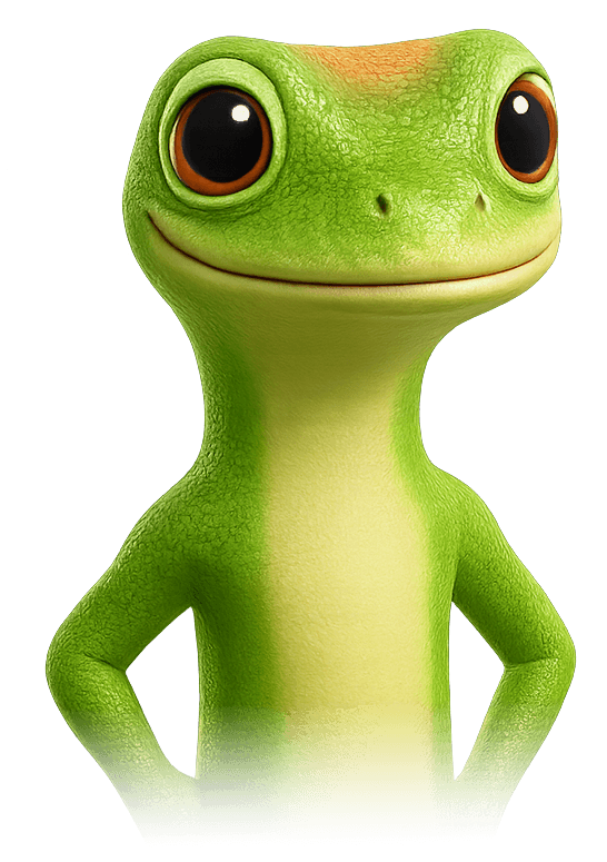 Martin the Gecko standing